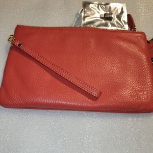 MightyPurse Leather Wristlet with Phone Charger